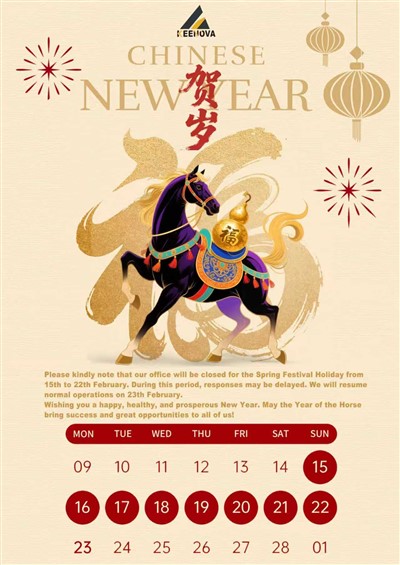 Happy Chinese New Year from Keenova Tooltec