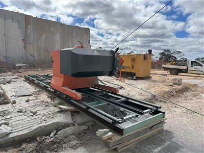 75kW Wire Saw Machine & G129 Diamond Wire for Granite Quarry | KEENOVA